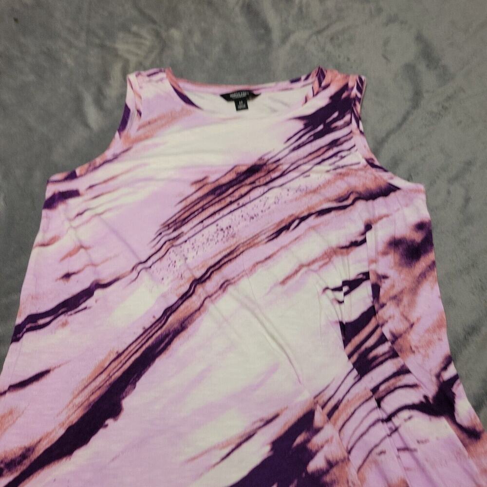 Simply VeraWang Shirt Womens Medium Purple Sleeveless Comfort Stretch Tank Tee M - Picture 3 of 10